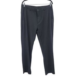 MSX Michael Strahan Black 4-Way Stretch Pants L Quick Dry Drawstring Activewear